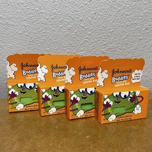 Johnson’s Buddies Kids Easy Grip Sudzing Bar Soap Lot/4 New Sealed Discontinued